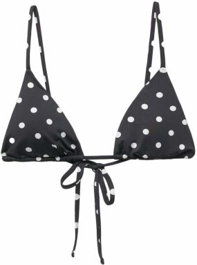 Pull&Bear Bikinový top  čierna / biela
