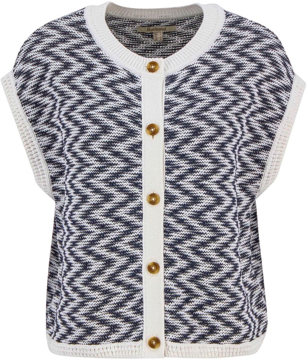 Barbour Pletená vesta 'Olivia'  námornícka modrá / biela