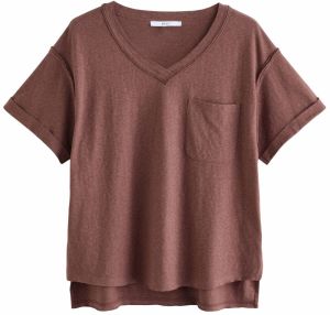Next Oversize tričko  čokoládová