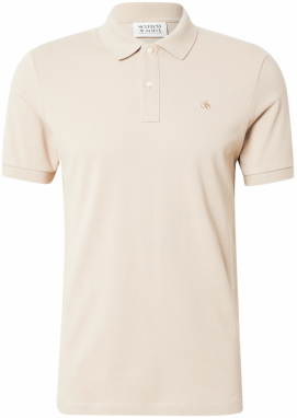 SCOTCH & SODA Tričko 'Seasonal Core'  krémová