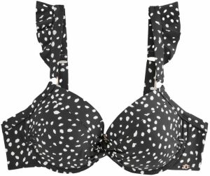 Next Bikinový top  čierna / biela