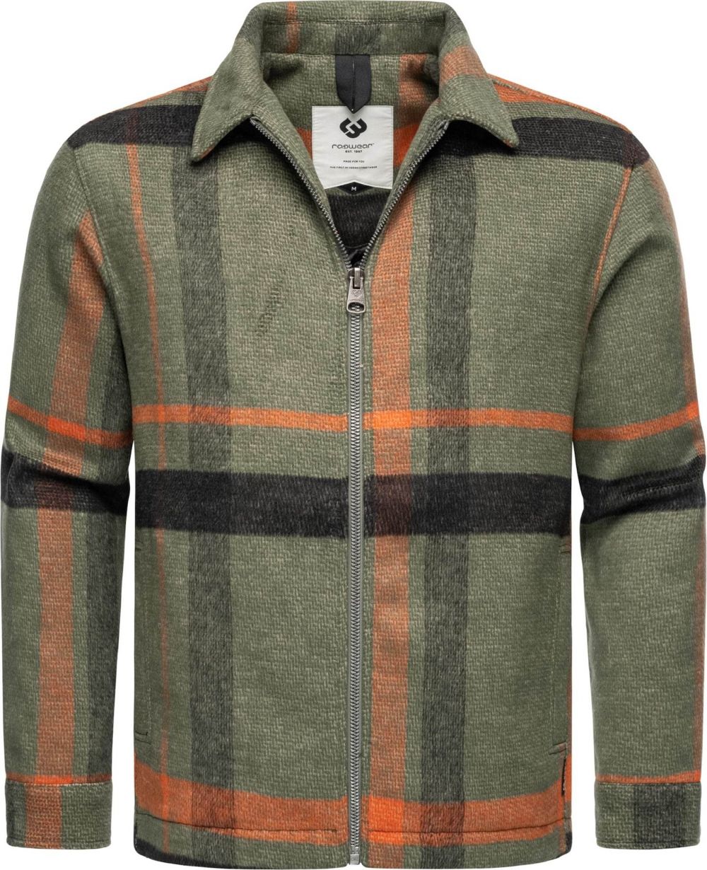 Ragwear Prechodná bunda  sivá / zelená / oranžová