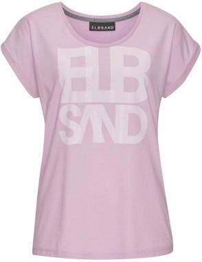 Elbsand Tričko  orgovánová / biela