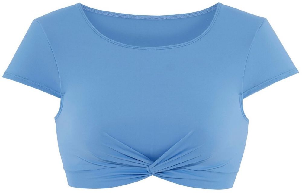 LASCANA ACTIVE Športový bikinový top  svetlomodrá / čierna