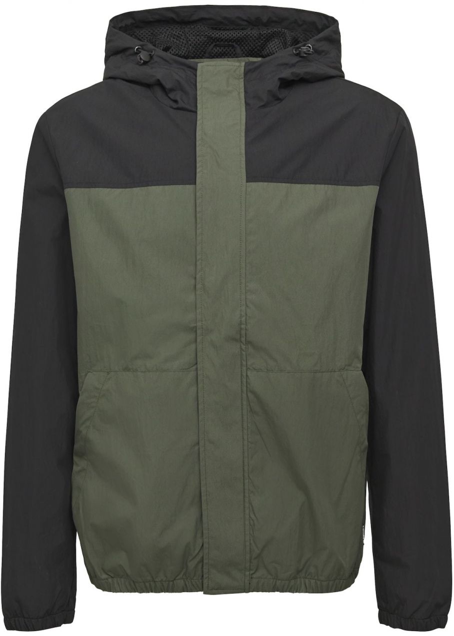 QS Prechodná bunda  olivová / čierna