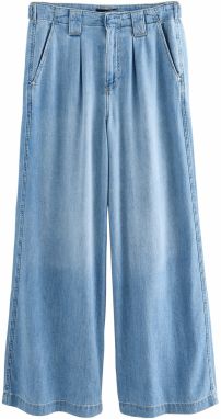 Next Plisované rifle  modrá denim