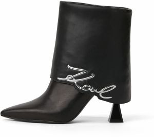 Karl Lagerfeld Členkové čižmy 'Debut II'  čierna / strieborná