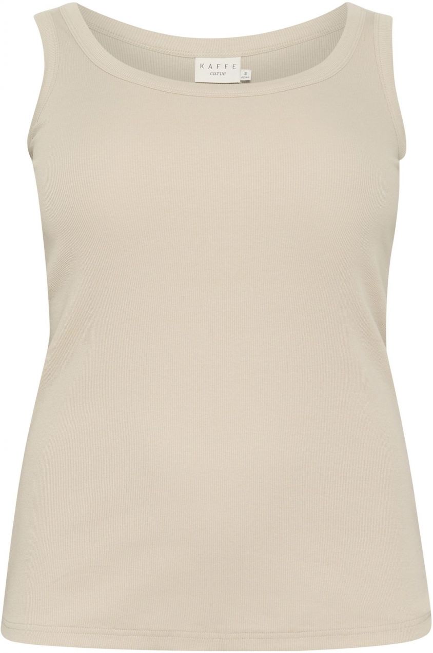 KAFFE CURVE Top 'KCCarina'  svetlosivá