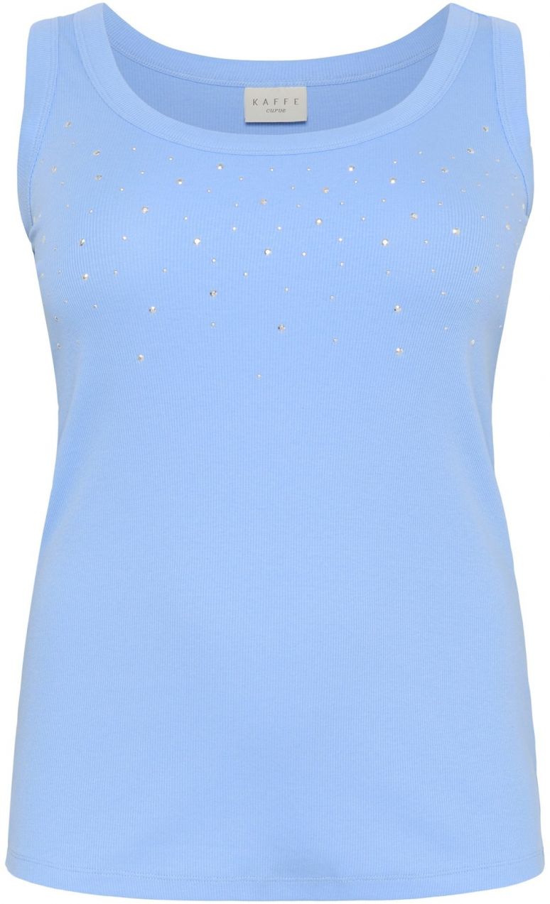 KAFFE CURVE Top 'KCCarina'  azúrová