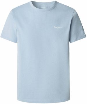 Pepe Jeans Tričko  modrosivá / biela