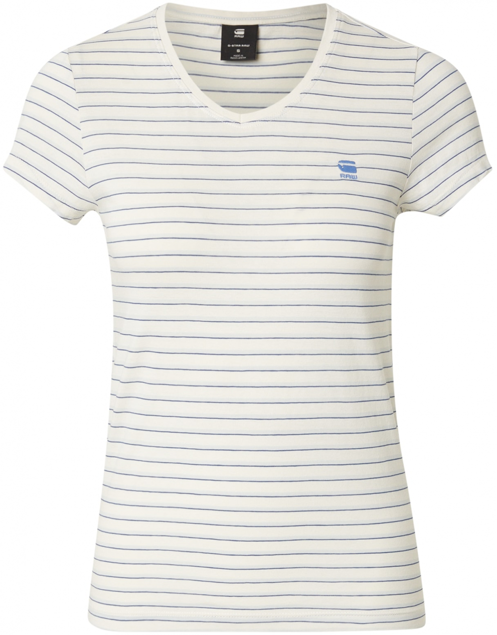 G-STAR Tričko 'Eyben'  námornícka modrá / azúrová / pastelovo modrá / biela