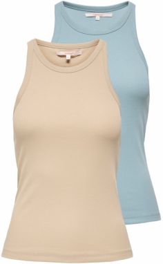 ONLY Top 'ONLLindsay'  béžová / svetlomodrá