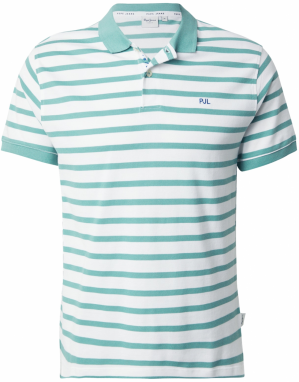 Pepe Jeans Tričko 'River'  modrá / mätová / biela