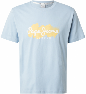 Pepe Jeans Tričko 'Milton'  svetlomodrá / tmavožltá / biela