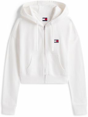Tommy Jeans Tepláková bunda  námornícka modrá / červená / biela