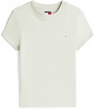 Tommy Jeans Tričko  námornícka modrá / pastelovo zelená / červená / biela