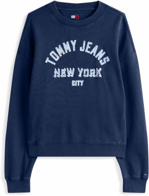 Tommy Jeans Mikina  námornícka modrá / pastelovo modrá / biela