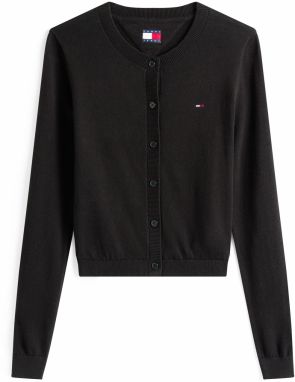 Tommy Jeans Kardigán 'ESSENTIAL'  čierna