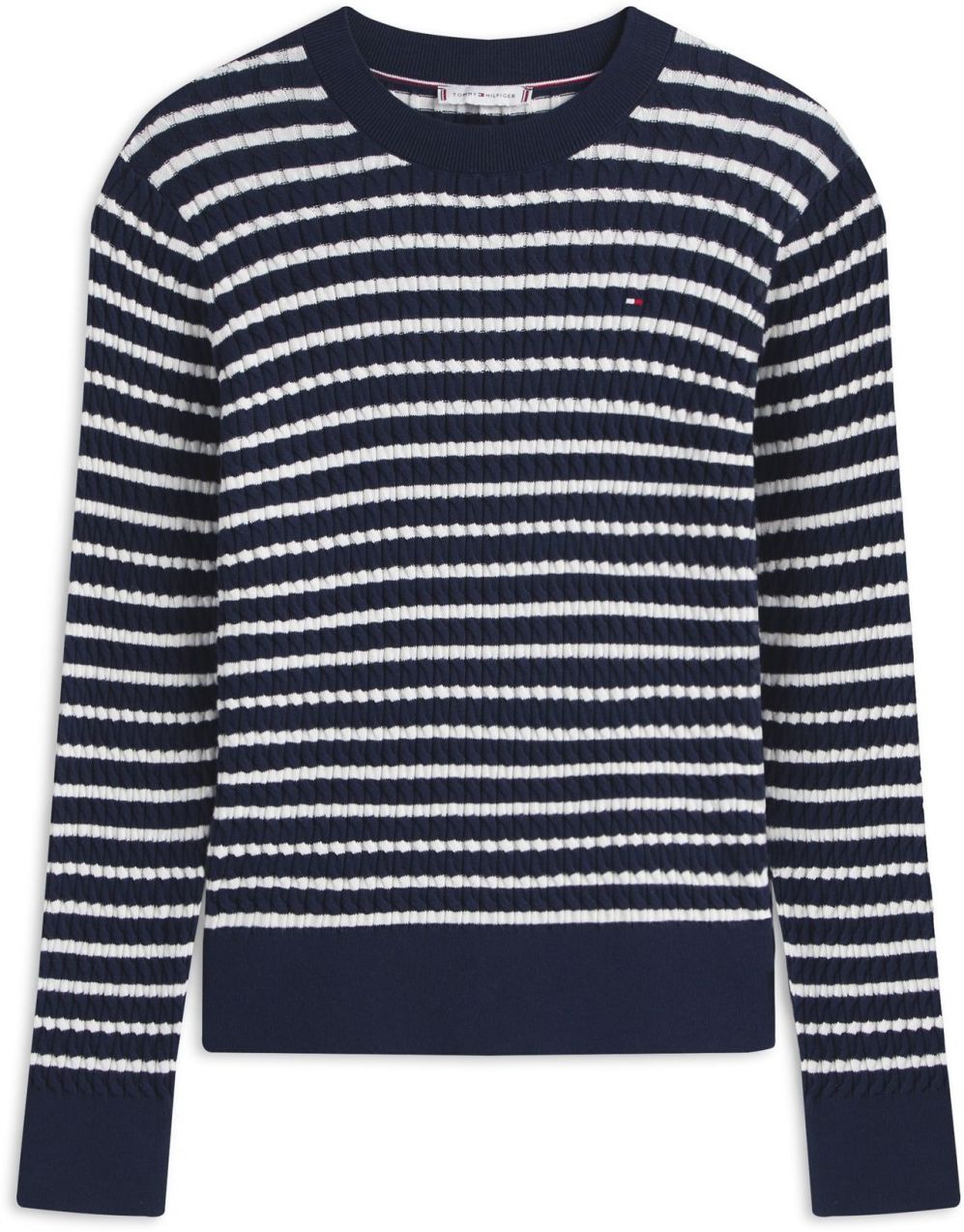TOMMY HILFIGER Sveter  námornícka modrá / biela
