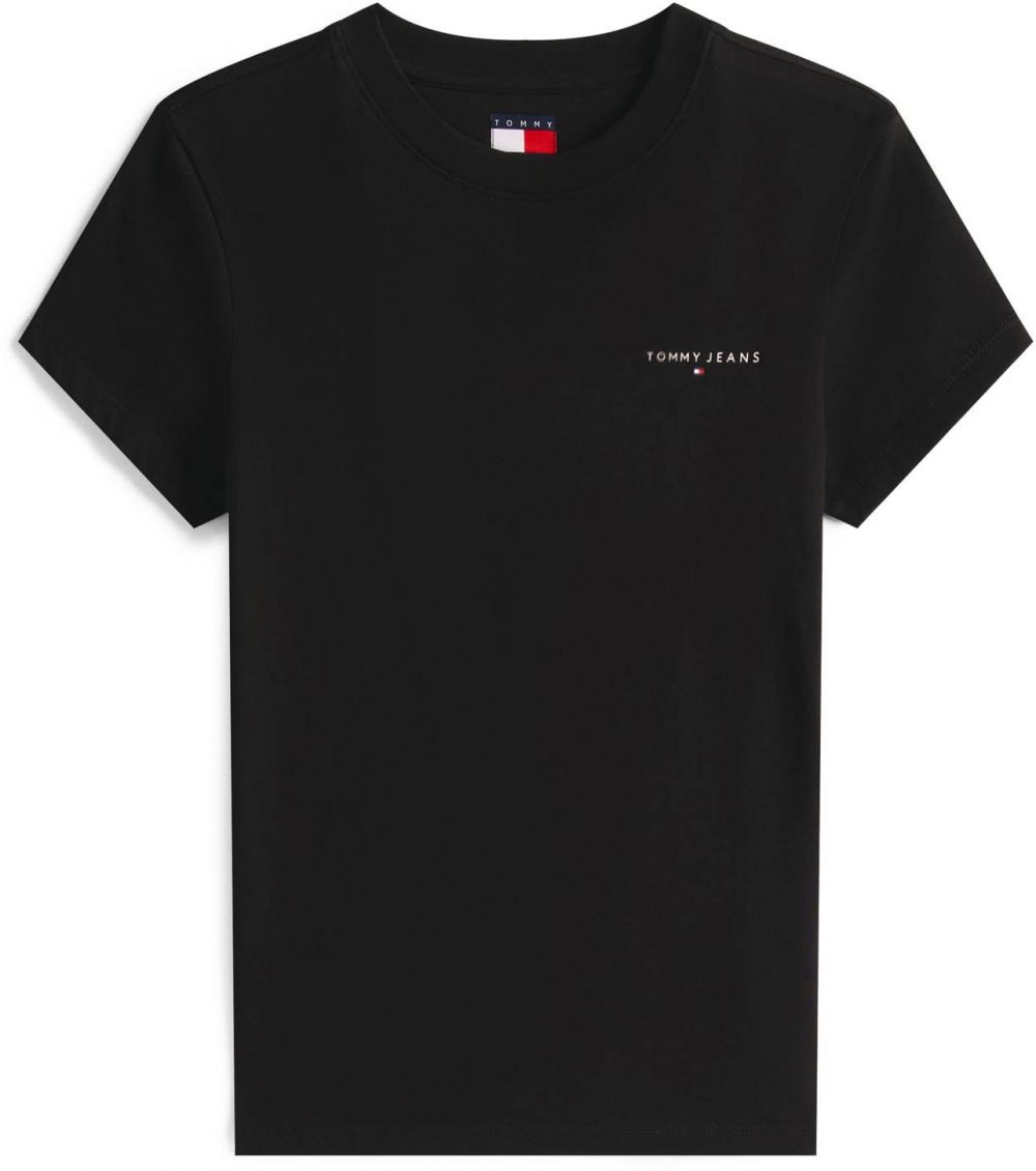 Tommy Jeans Tričko  čierna / biela