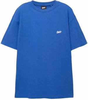 Pull&Bear Tričko 'STWD'  modrá / biela