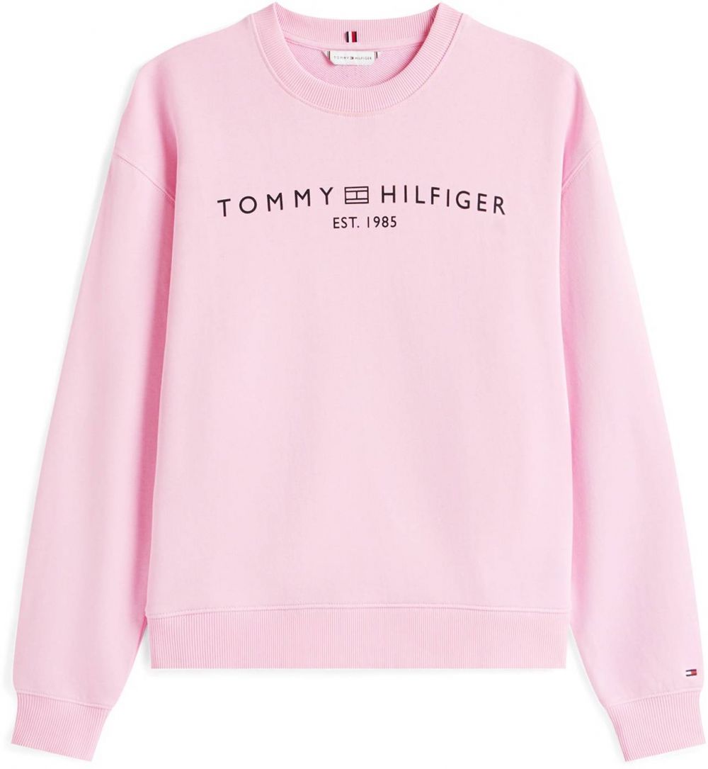 TOMMY HILFIGER Mikina  ružová / čierna