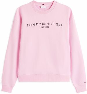 TOMMY HILFIGER Mikina  ružová / čierna