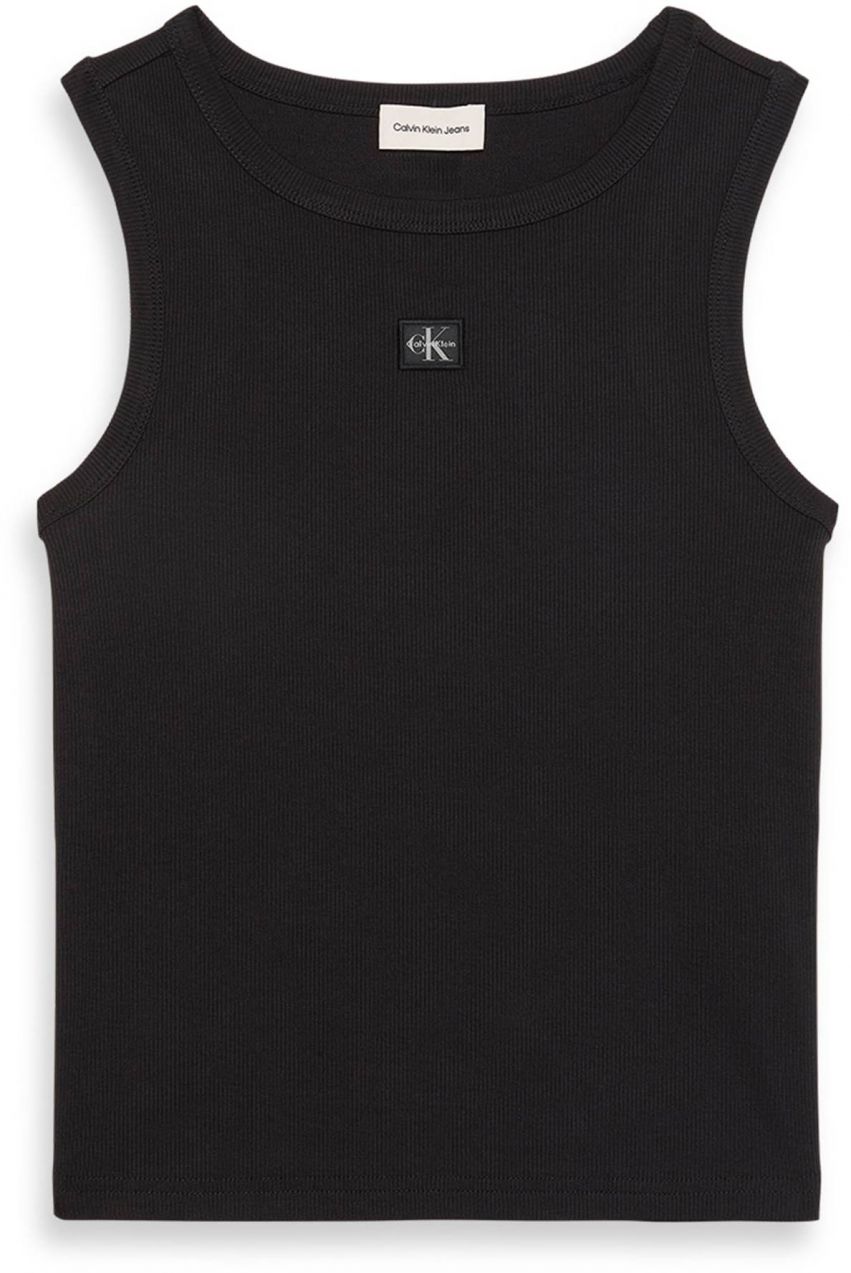 Calvin Klein Jeans Top  čierna / biela