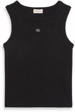 Calvin Klein Jeans Top  čierna / biela