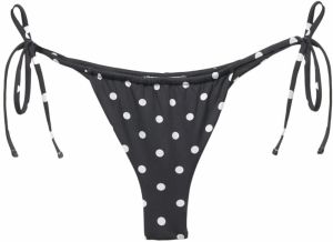Pull&Bear Bikinové nohavičky  čierna / biela