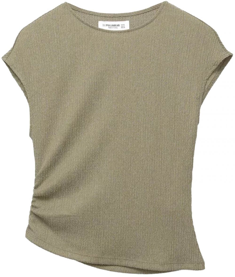 Pull&Bear Tričko  kaki