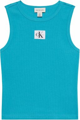Calvin Klein Jeans Top  tyrkysová / čierna / biela