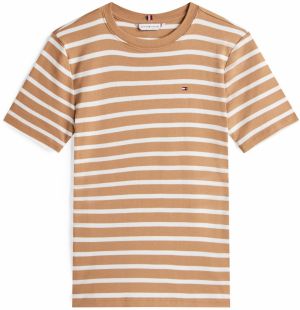 TOMMY HILFIGER Tričko 'CODY'  hnedá / biela