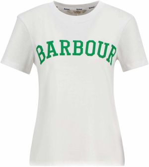 Barbour Tričko 'Bailey'  zelená / biela