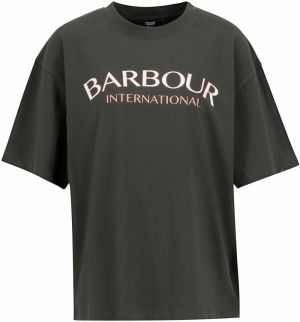 Barbour International Tričko 'Cali'  olivová / ružová / biela