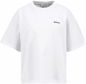 Barbour Tričko 'Jema'  čierna / biela