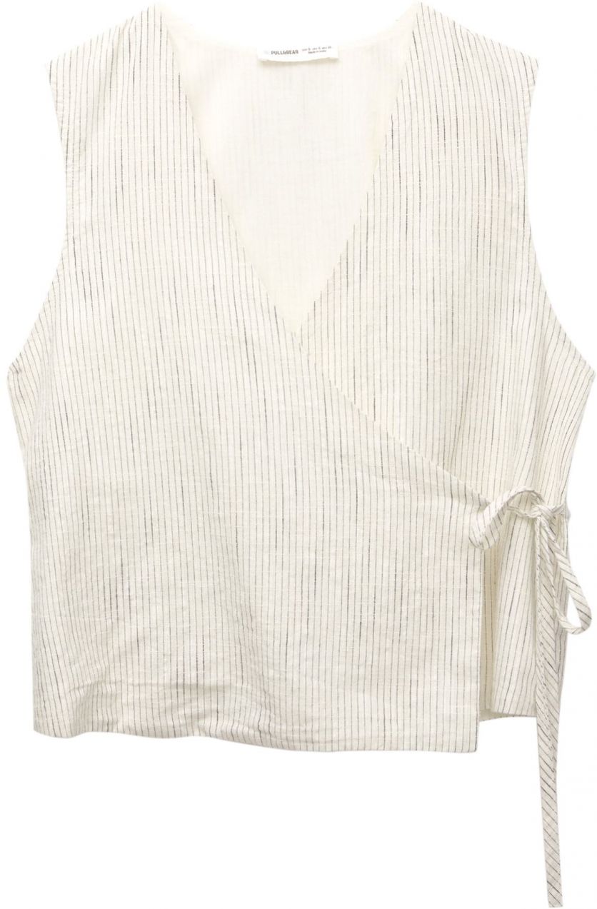 Pull&Bear Blúzka  nebielená / čierna