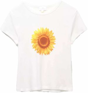 Pull&Bear Tričko  žltá / oranžová / biela