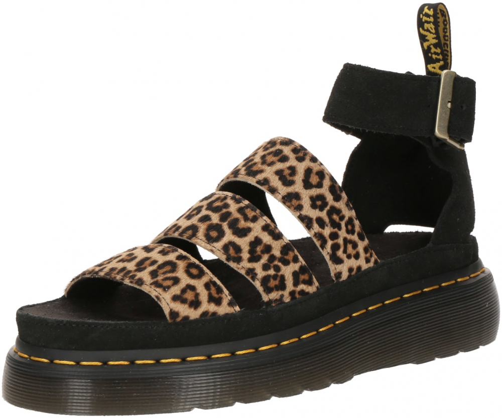 Dr. Martens Sandále 'Clarissa II Quad'  kapučíno / svetlohnedá / žltá / čierna