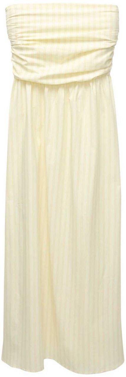 Pull&Bear Letné šaty  karí / pastelovo žltá / biela