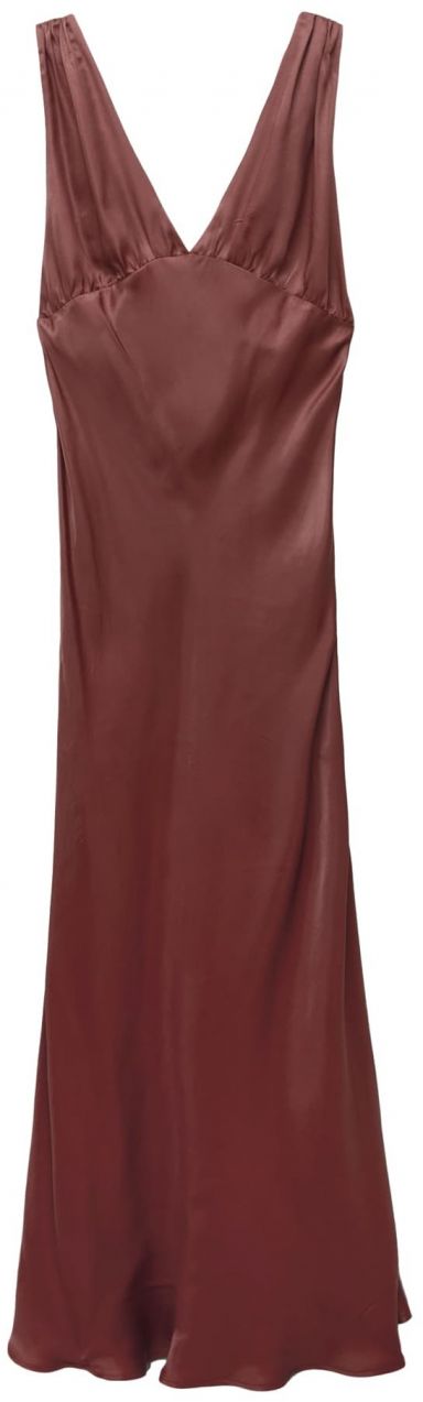 Pull&Bear Večerné šaty  čokoládová