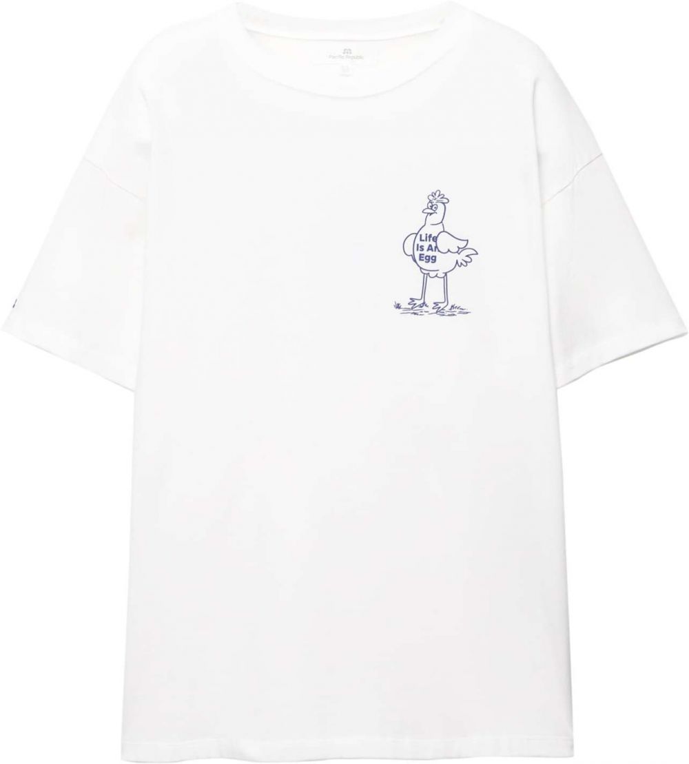 Pull&Bear Tričko  námornícka modrá / biela