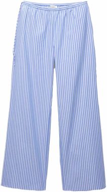 Pull&Bear Nohavice  modrá denim / biela