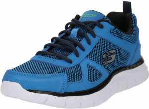 SKECHERS Nízke tenisky 'TRACK - BUCOLO'  modrá / svetlozelená / čierna