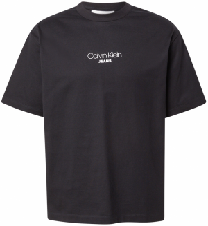Calvin Klein Jeans Tričko  čierna / biela