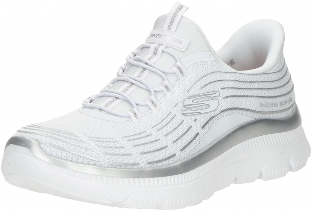 SKECHERS Slip-on obuv 'SUMMITS PLUS'  tmavosivá / biela