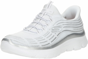SKECHERS Slip-on obuv 'SUMMITS PLUS'  tmavosivá / biela