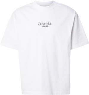 Calvin Klein Jeans Tričko  čierna / biela