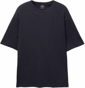 Pull&Bear Tričko  námornícka modrá