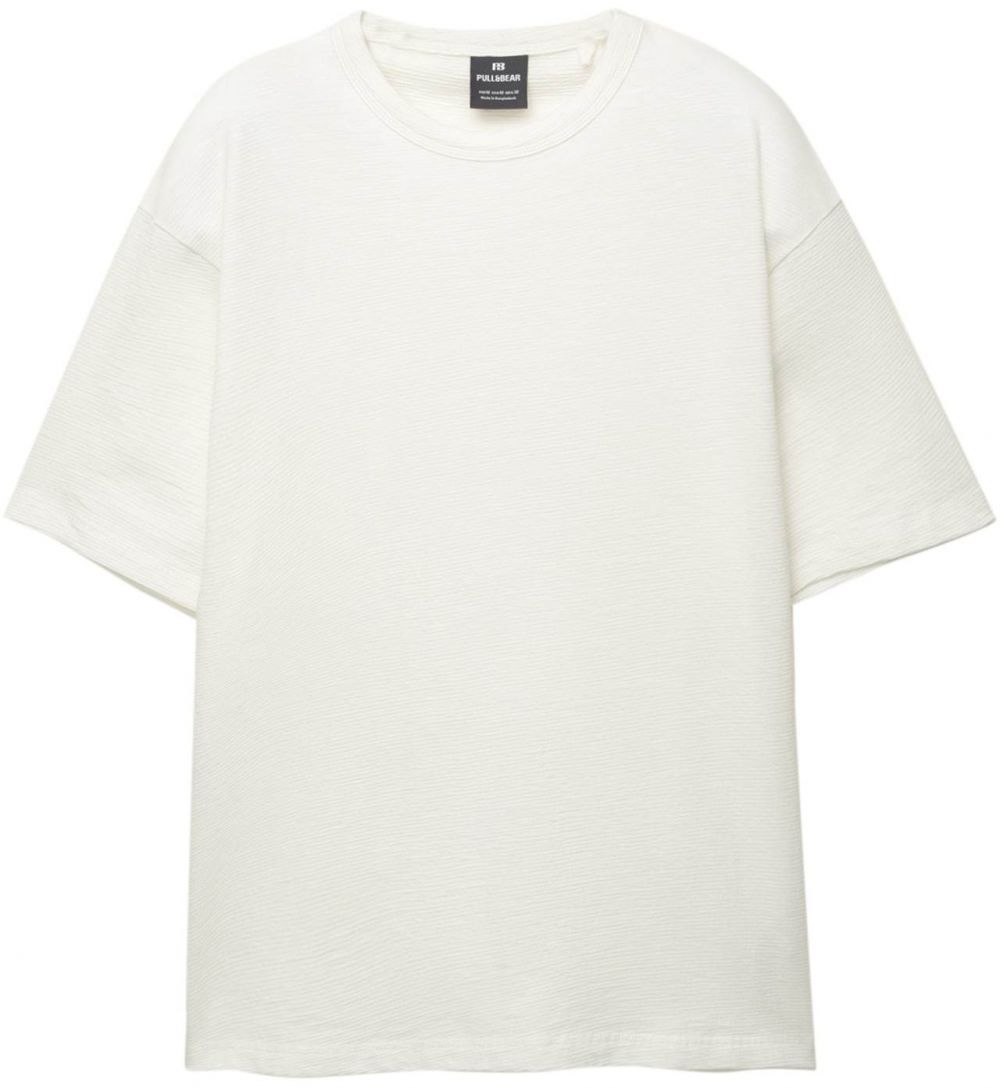 Pull&Bear Tričko  biela ako vlna